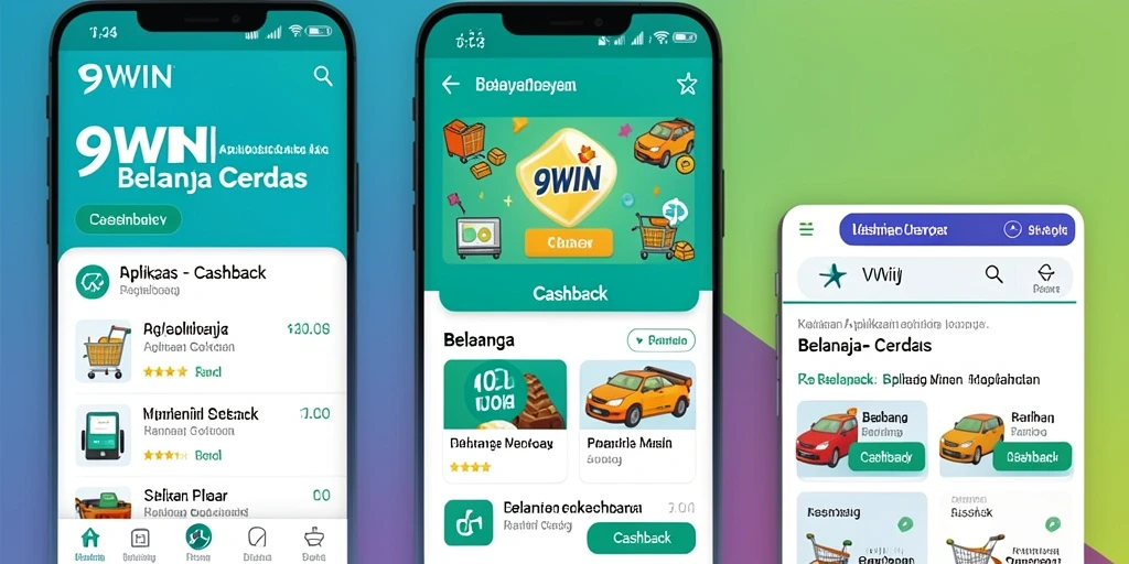 Antarmuka aplikasi 9WIN menampilkan fungsi cashback yang gampang diakses.