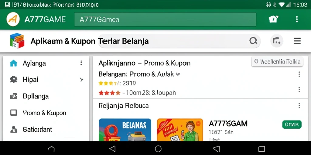 Antarmuka A777GAME untuk penawaran kupon yang menarik.
