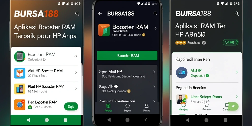 Antarmuka BURSA188 yang sederhana dan fungsional untuk Booster RAM.