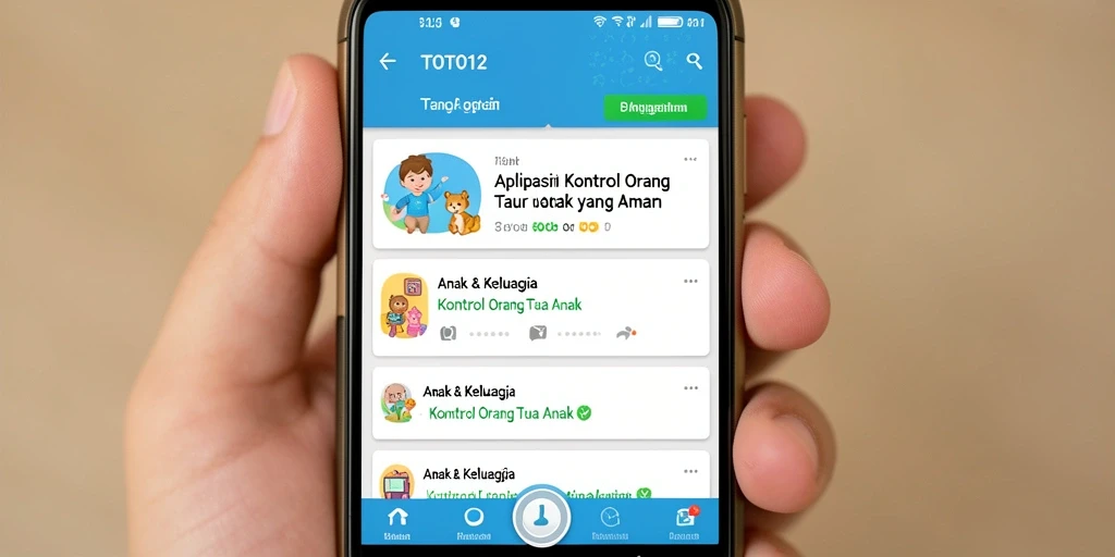 Antarmuka TOTO12 yang mudah digunakan untuk kontrol orang tua.