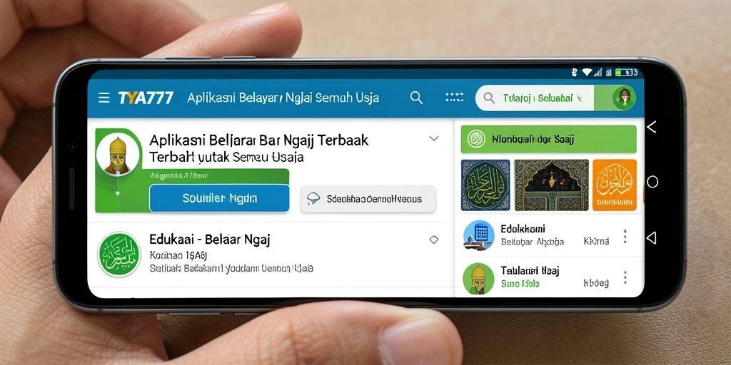 Antarmuka aplikasi TYA777 yang ramah pengguna.